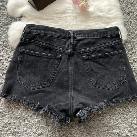 AGOLDE Ridley Short High-rise vintage denim cut-off shorts - Picture 5 of 11